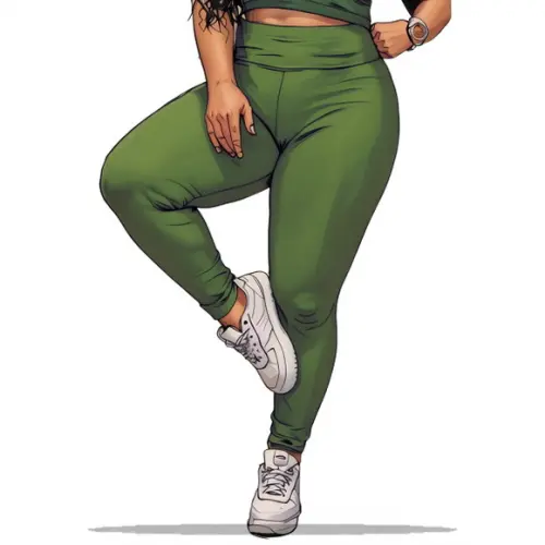 Modelagem Digital em pdf de Calça Legging Plus Size G1 a G5