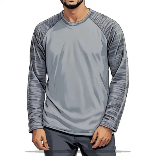 Modelagem Digital em pdf de Camiseta Raglan Longa Pp ao Xxg