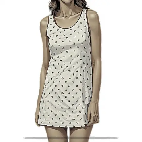 Modelagem Digital em pdf de Camisola Fem Adulto P ao Xg