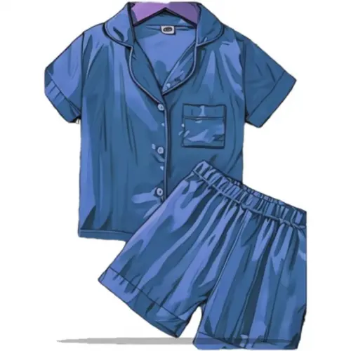 Modelagem Digital em pdf de Pijama Americano 2 a 14 Anos