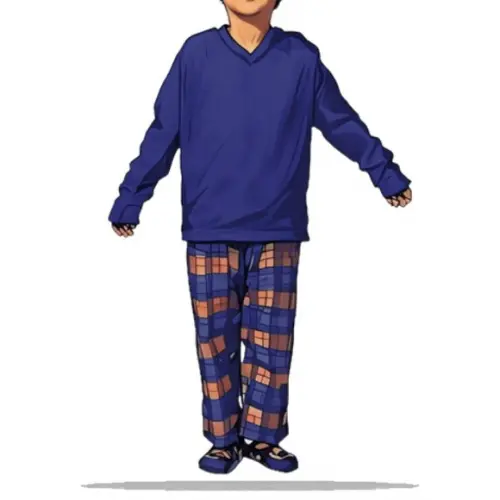 Modelagem Digital em pdf de Pijama Inverno Infantil 2 ao 14