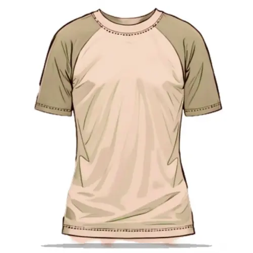 Modelagem em pdf de Baby Look Fem Raglan do Pp ao Gg