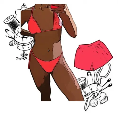 Modelagem em pdf de Biquini + Short Praia P ao Gg #63