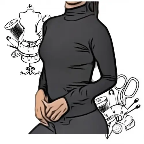 Modelagem em pdf de Blusa Gola Alta Fem Pp ao Xg #73