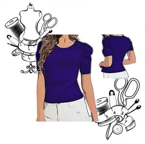 Modelagem em pdf de Blusa Manga Princesa P ao Xxg #12