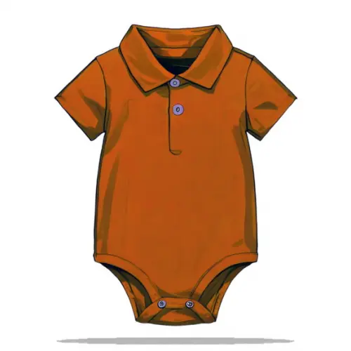 Modelagem em pdf de Body Bebe Gola Polo do Rn ao Gg