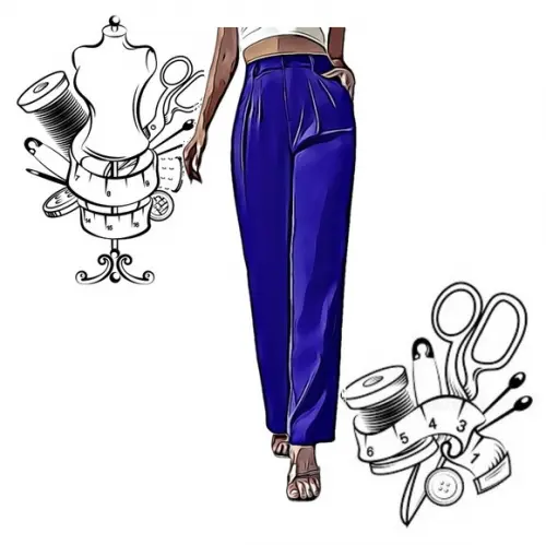 Modelagem em pdf de Calça Pantalona Fem P ao Gg #37