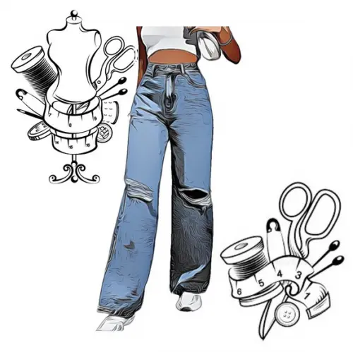 Modelagem em pdf de Calça Wide Leg Jeans 34 ao 44 #20