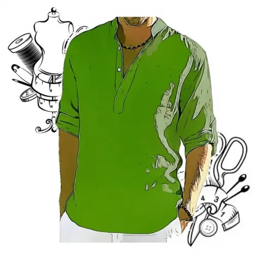 Modelagem em pdf de Camisa Gola Padre Masc P ao Xxg #14