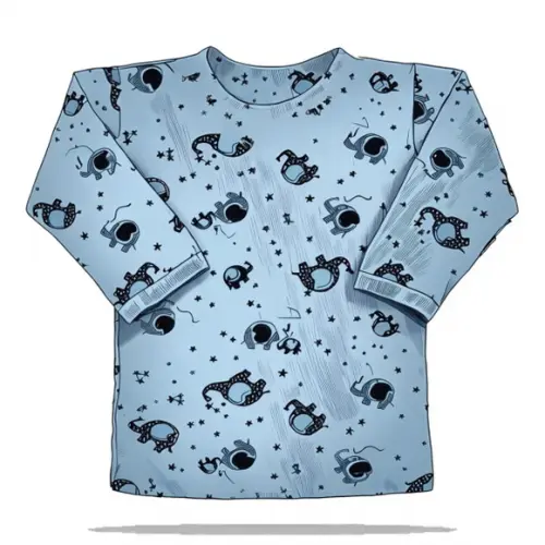 Modelagem em pdf de Camiseta Bebe Opções de Manga Rn ao Gg