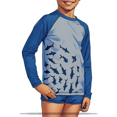 Modelagem em pdf de Camiseta Inf Proteçao Solar 2 a 10 Anos
