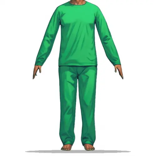 Modelagem em pdf de Conj Pijama Trad Masc Inverno do P ao Gg