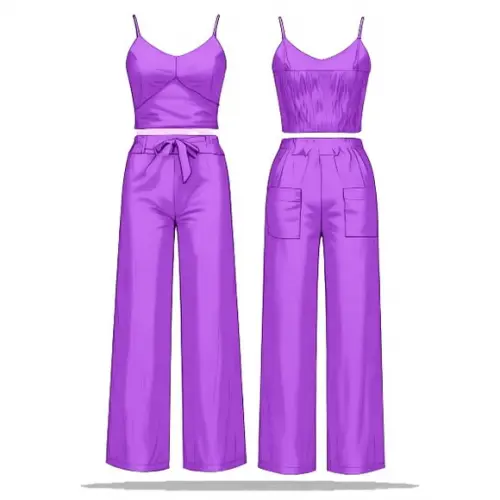 Modelagem em pdf de Conjunto Calça e Cropped Alça P ao Xxg
