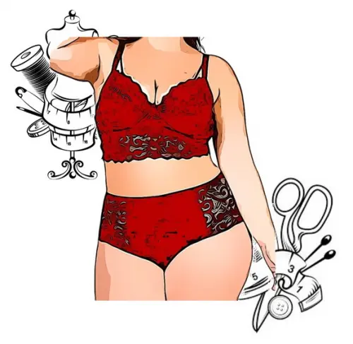 Modelagem em pdf de Conjunto Renda Plus Size 46 ao 60 #46