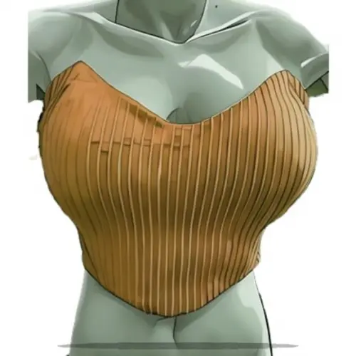 Modelagem em pdf de Cropped Corset Bico em V P ao Xxg
