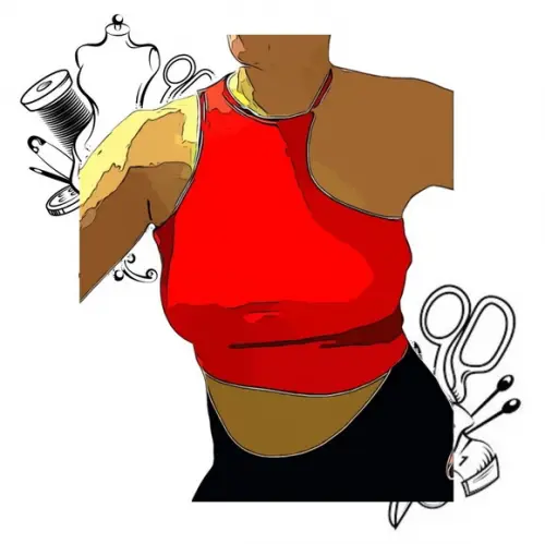 Modelagem em pdf de Cropped Assimetrico Pp ao Gg #131