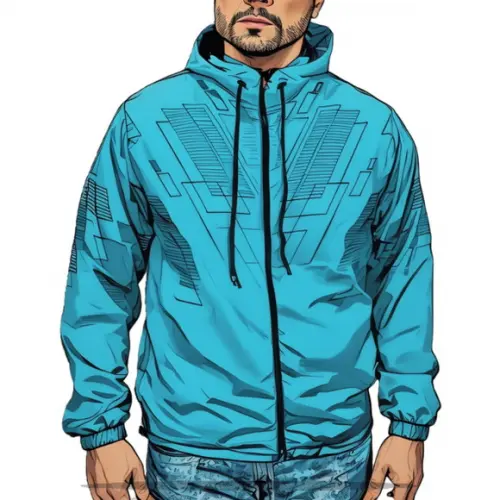Modelagem em pdf de Jaqueta Corta Vento Masc Capuz P ao Xxg