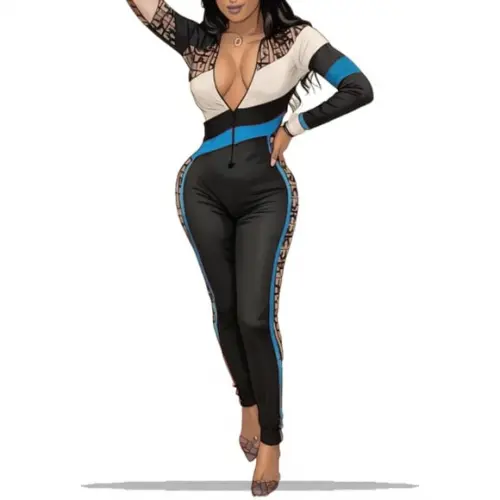 Modelagem em pdf de Macacao Fitness com Ziper m Longa P - Gg