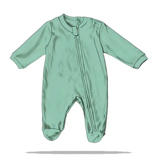 Modelagem em pdf de Macacao Bebe G Padre com Pezinho Rn - Gg