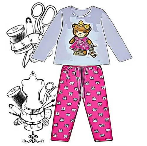 Modelagem em pdf de Pijama Bebê Inverno Rn a 1 Ano #254
