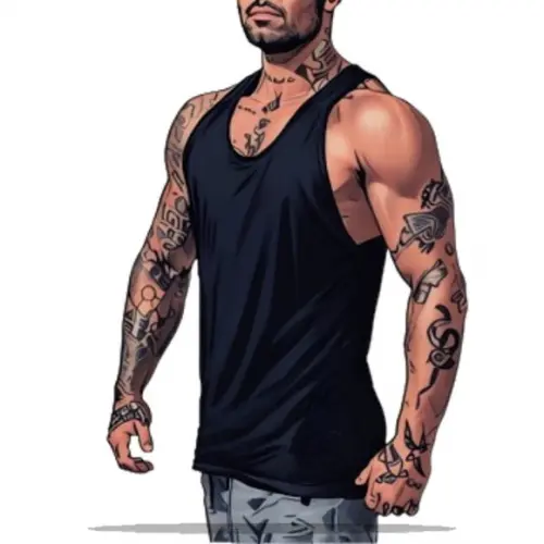 Modelagem em pdf de Regata Cavada Masculina Pp ao Xg