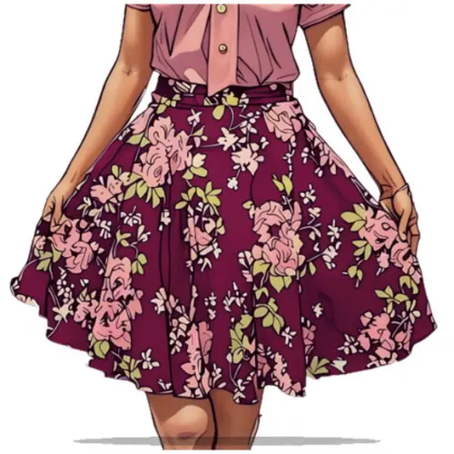 Modelagem em pdf de Saia Gode Adulto Fem 34 ao 44