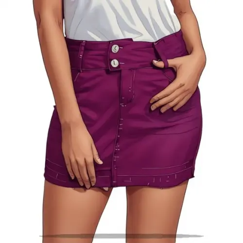 Modelagem em pdf de Saia Jeans Curta Adulto 34 ao 44