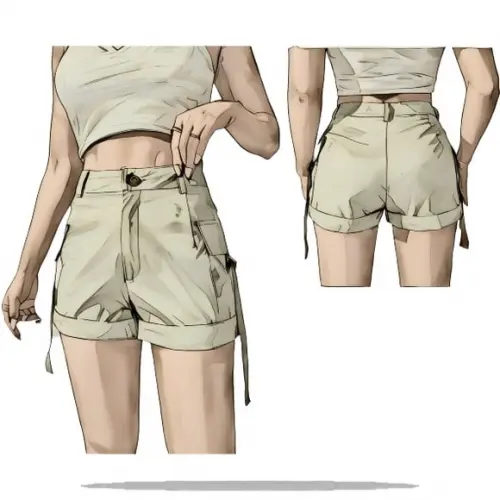 Modelagem em pdf de Short Cargo Feminino do P ao Xg