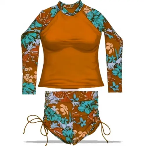 Modelagem em pdf de Short e Camiseta Proteção Uv Fem P - Xxg