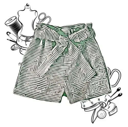 Modelagem em pdf de Short Infantil Fem 2 a 12 Anos #145