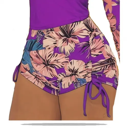 Modelagem em pdf de Short Praia Sunkini Fem P ao Gg