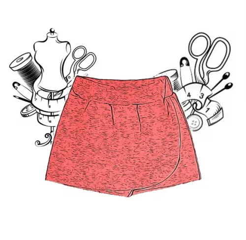 Modelagem em pdf de Short Saia Inf 4 a 14 Anos #09