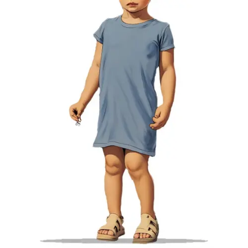 Modelagem em pdf de Vestido Baby Look Infantil 2 a 16 Anos