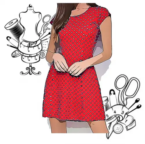 Modelagem em pdf de Vestido Evase do Pp ao Gg #42
