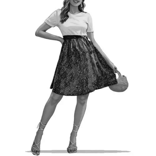 Modelagem em pdf de Vestido Gestante com Cinto do P ao Xg