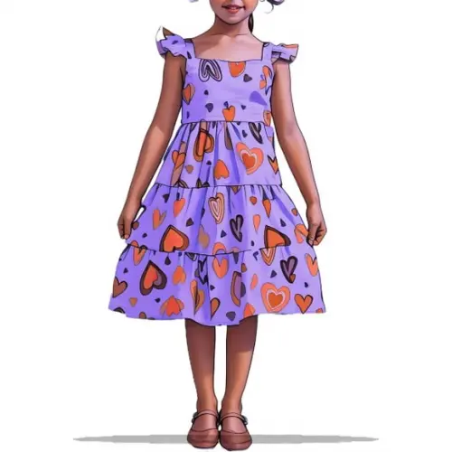 Modelagem em pdf de Vestido Inf Saia 3 Marias 2 a 14 Anos