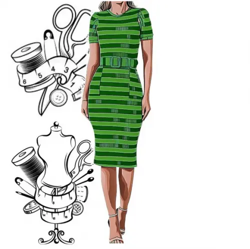 Modelagem em pdf de Vestido Malha Tubinho Pp ao Xxg #274