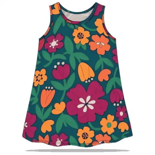 Modelagem em pdf de Vestido Regata Bebe 3 Meses a 2 Anos