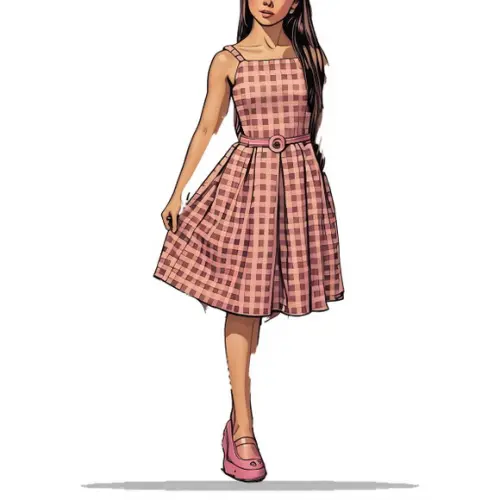Modelagem em pdf de Vestido Rodado Infantil 4 a 14 Anos