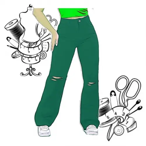 Modelagem Molde Calça Wide Leg Fem 34 ao 44 #87