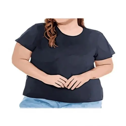 Molde Baby Look Feminina Plus Size Manga Curta