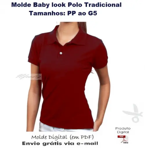 Molde Baby look Gola Polo Tradicional #312