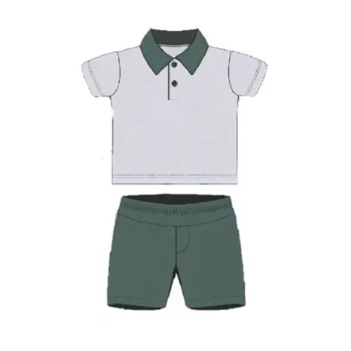 Molde Bermuda e Camisa Polo Infantil