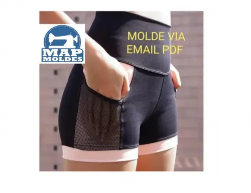 Molde Bermuda Fitness Academia Fem P ao Gg Por Email
