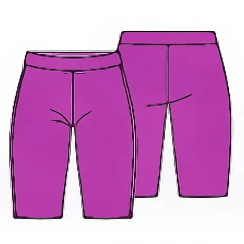 Molde Bermuda Ginástica Feminina P ao Gg