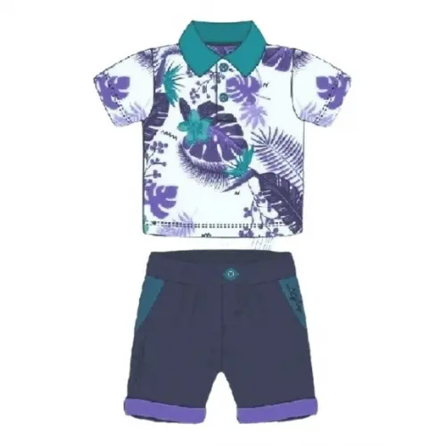 Molde Bermuda Inf e Camisa Polo Conjunto