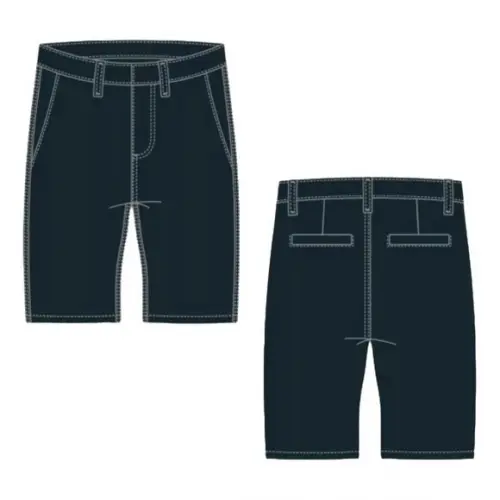 Molde Bermuda Masc de Sarja Bolso Faca 36 ao 40