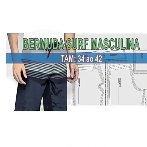 Molde Bermuda Surf Masculina