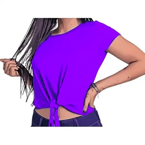 Molde Blusa Feminina Amarração na Frente P ao Gg