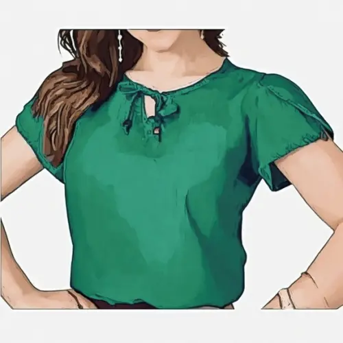 Molde Blusa Feminina Manga Tulipa P a Gg